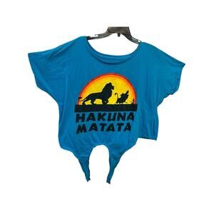 Disney The Lion King Hakuna Matata Juniors Cropped Top XXL 19